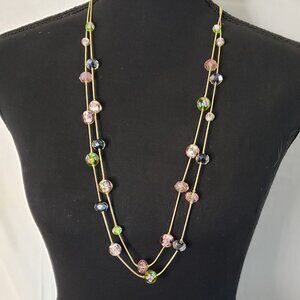 Talbots Glass Garden Illusion Necklace